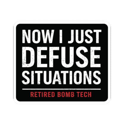 K-Factor Supply Co Retired Bomb Tech - Defuse Sticker 2" × 2"