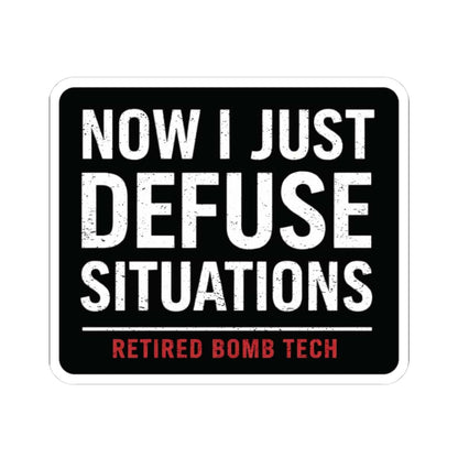 K-Factor Supply Co Retired Bomb Tech - Defuse Sticker 3" × 3"