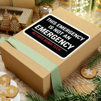 K-Factor Supply Co Retired Bomb Tech - Emergency Sticker