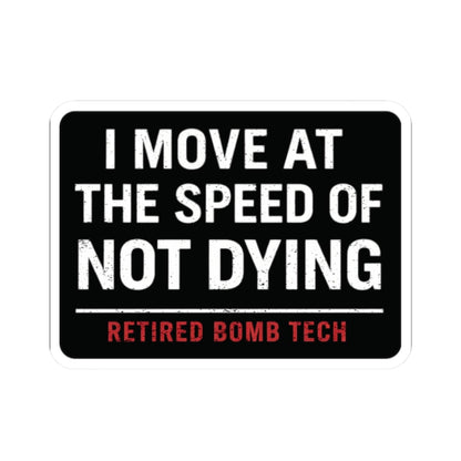 K-Factor Supply Co Retired Bomb Tech - Speed Sticker 2" × 2"