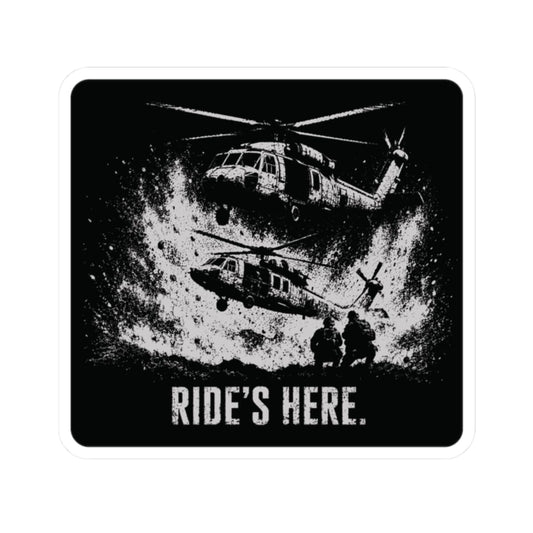 K-Factor Supply Co Ride's Here - Blackhawk Sticker 2" × 2"