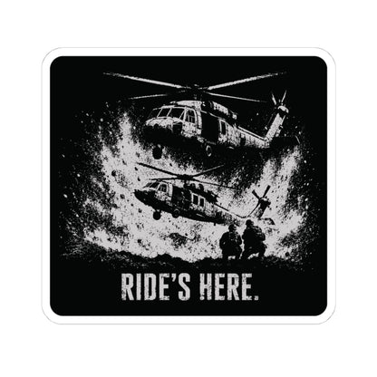 K-Factor Supply Co Ride's Here - Blackhawk Sticker 4" × 4"