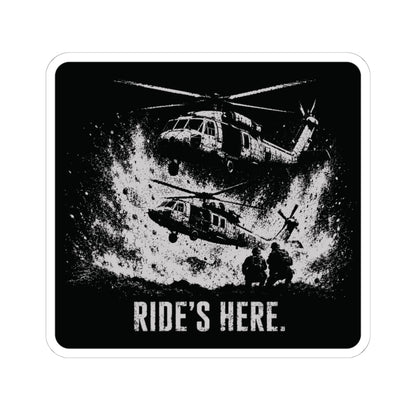 K-Factor Supply Co Ride's Here - Blackhawk Sticker 6" × 6"