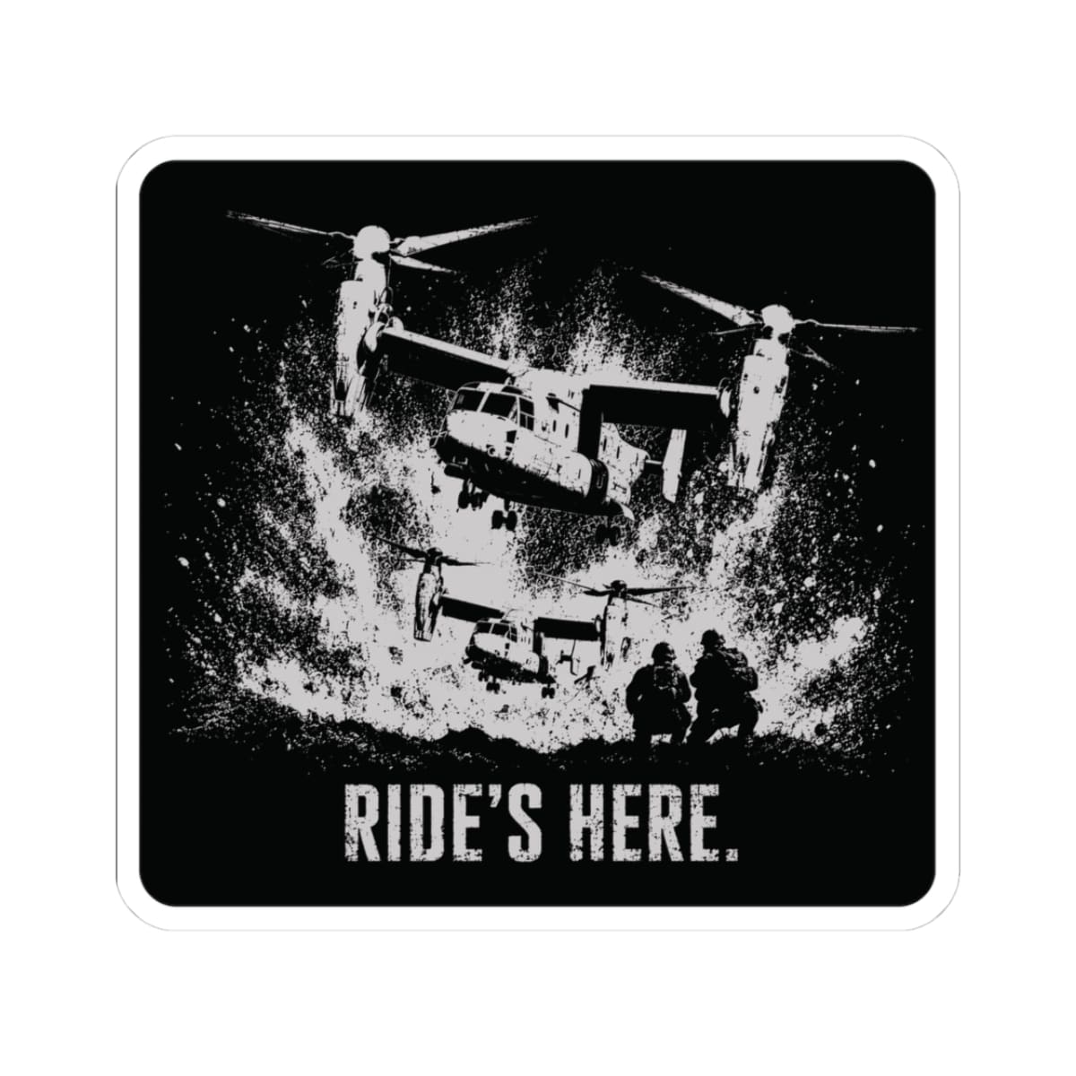 K-Factor Supply Co Ride's Here - Osprey Sticker 3" × 3"