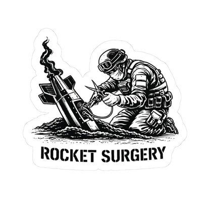 K-Factor Supply Co Rocket Surgery Sticker 3" × 3"