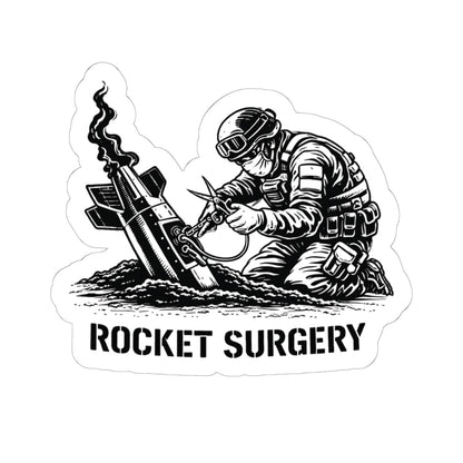 K-Factor Supply Co Rocket Surgery Sticker 6" × 6"