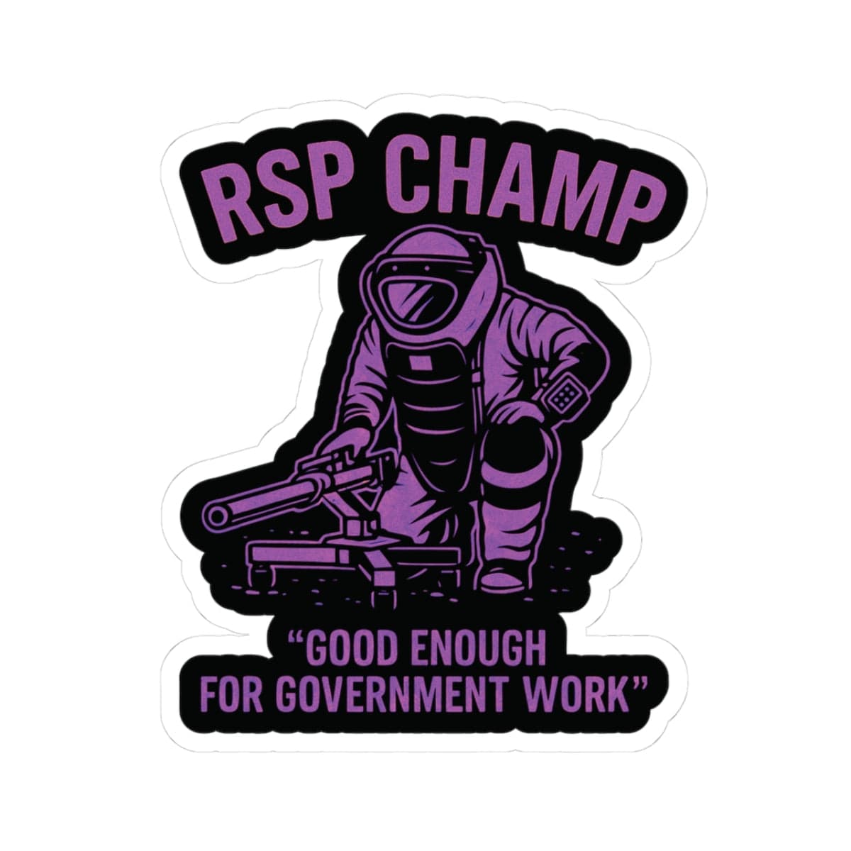K-Factor Supply Co RSP Champ (Grape) Sticker 3" × 3"