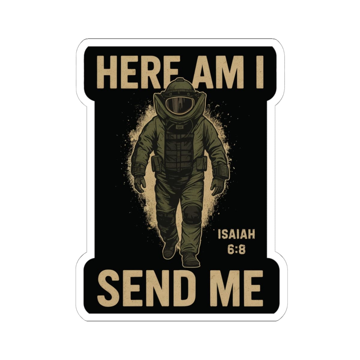 K-Factor Supply Co Send Me Sticker 6" × 6"