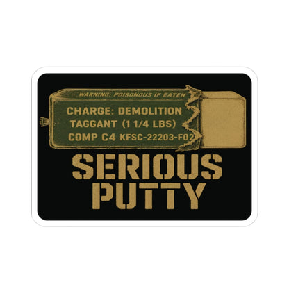 K-Factor Supply Co Serious Putty Mk 2 Sticker 3" × 3"