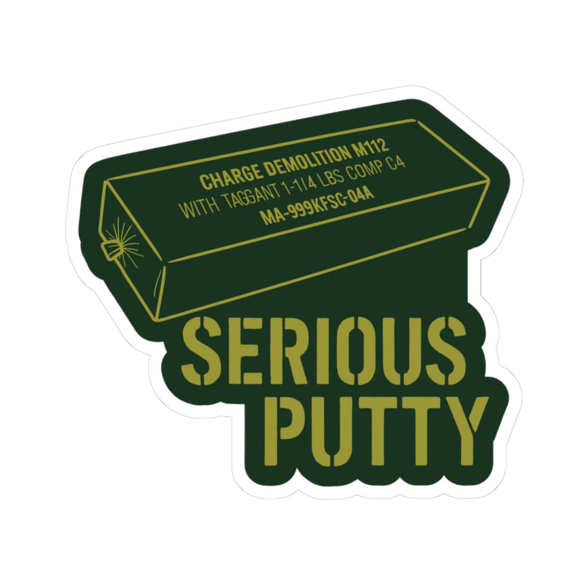 K-Factor Supply Co Serious Putty Sticker 3" × 3"