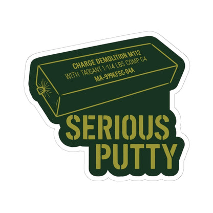 K-Factor Supply Co Serious Putty Sticker 6" × 6"