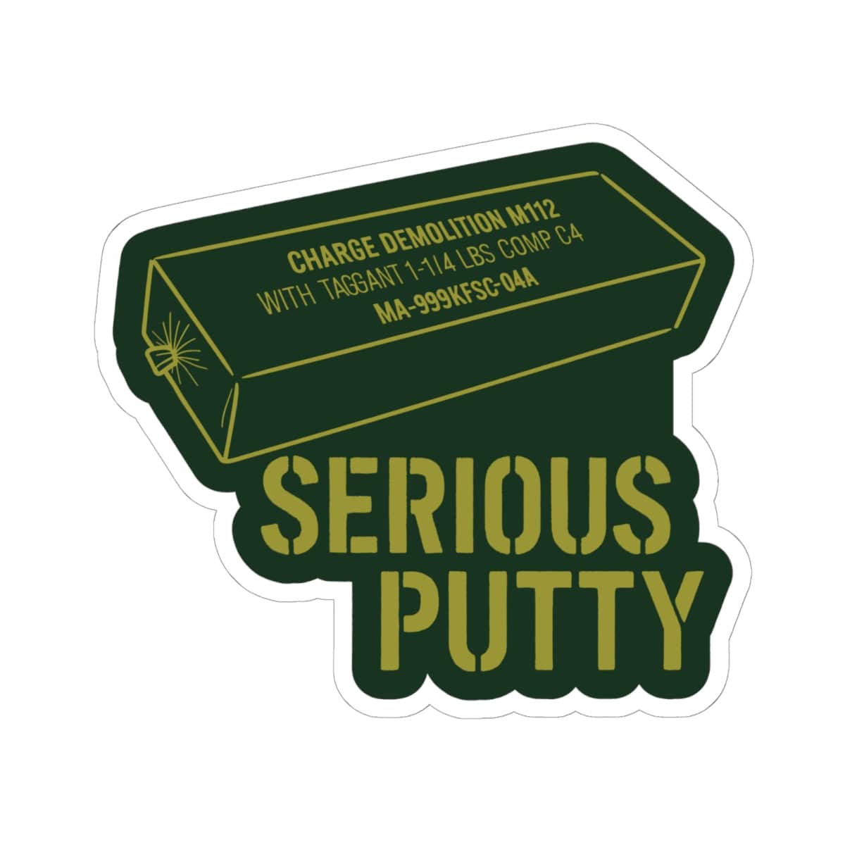 K-Factor Supply Co Serious Putty Sticker 6" × 6"