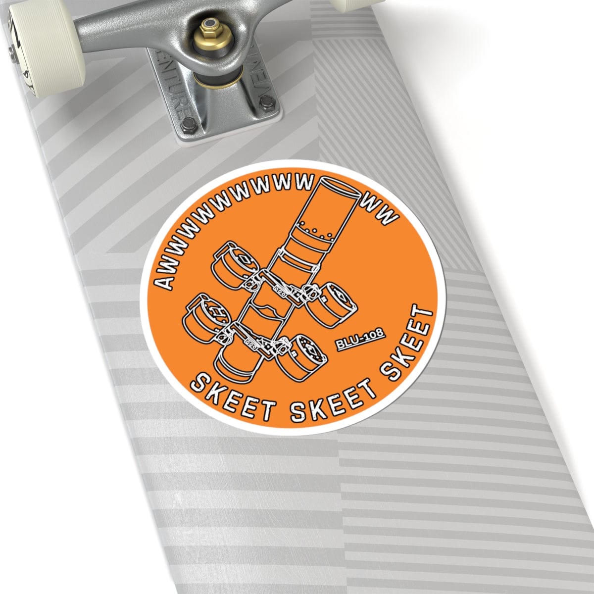 K-Factor Supply Co Skeet Skeet Skeet (Orange) Sticker