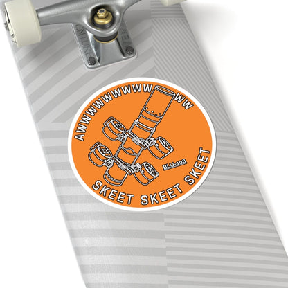 K-Factor Supply Co Skeet Skeet Skeet (Orange) Sticker