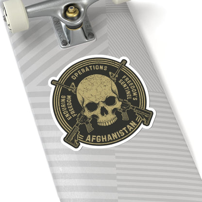 K-Factor Supply Co Skull & Carbines Icon - (OEF/OFS) Sticker