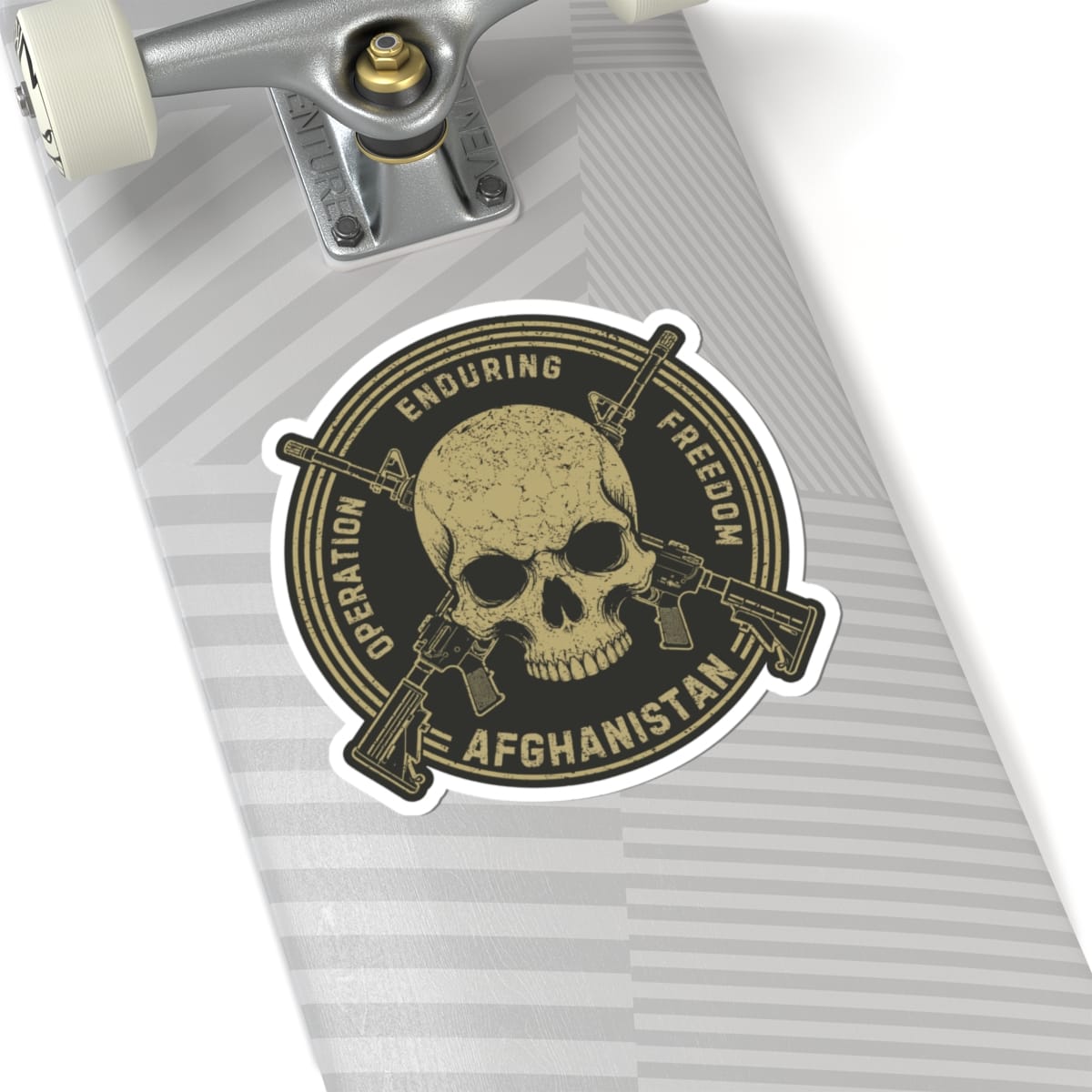 K-Factor Supply Co Skull & Carbines Icon - OEF Sticker
