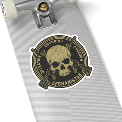 K-Factor Supply Co Skull & Carbines Icon - OEF Sticker