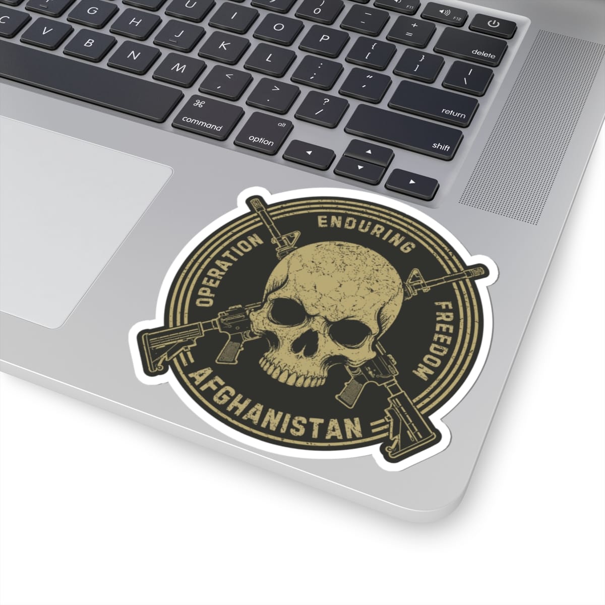 K-Factor Supply Co Skull & Carbines Icon - OEF Sticker