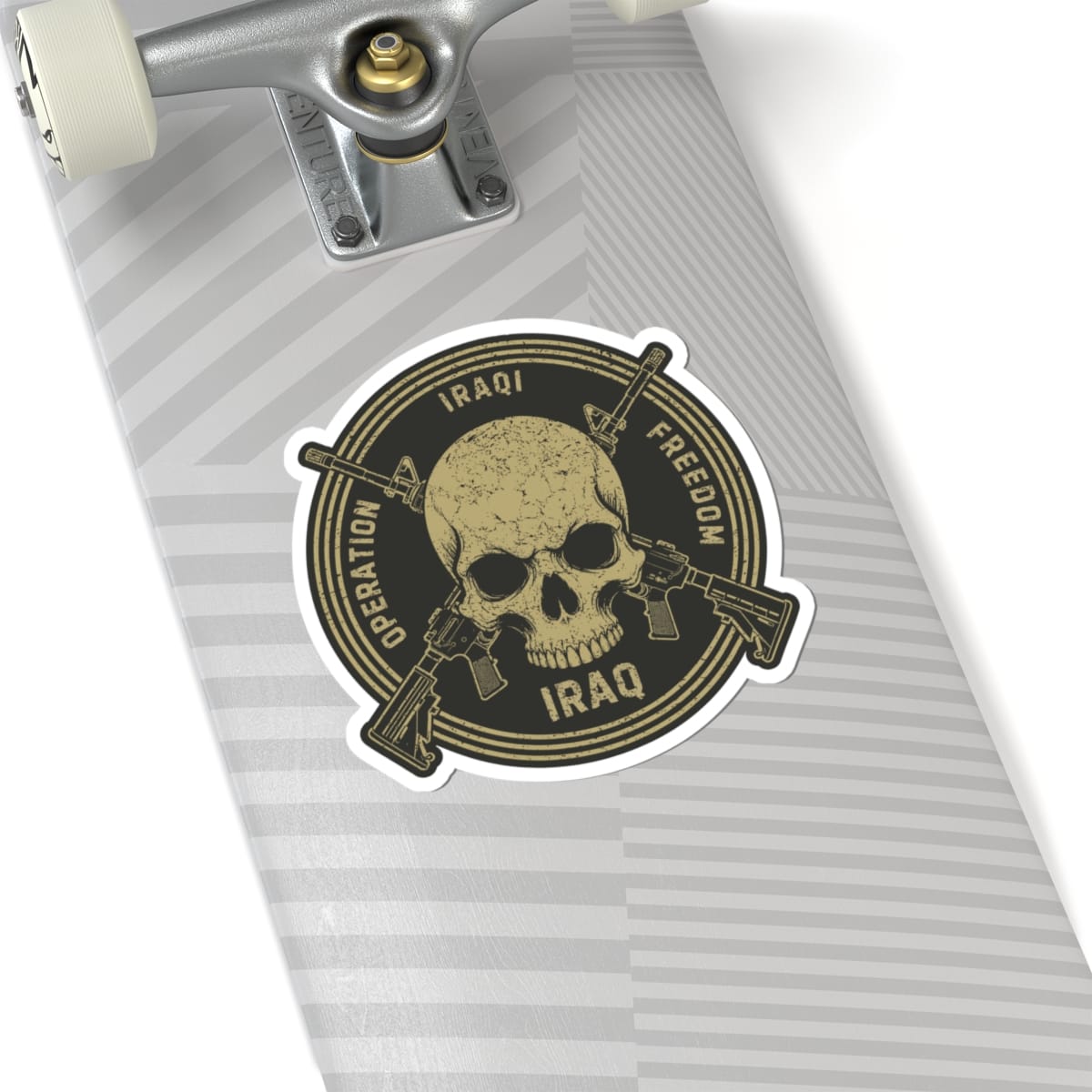 K-Factor Supply Co Skull & Carbines Icon - OIF Sticker