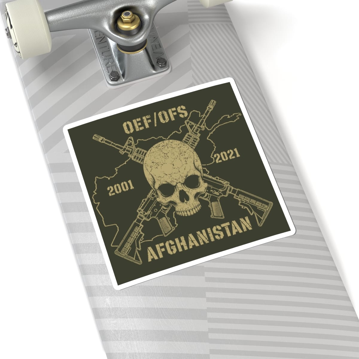 K-Factor Supply Co Skull & Carbines - OEF/OFS Sticker