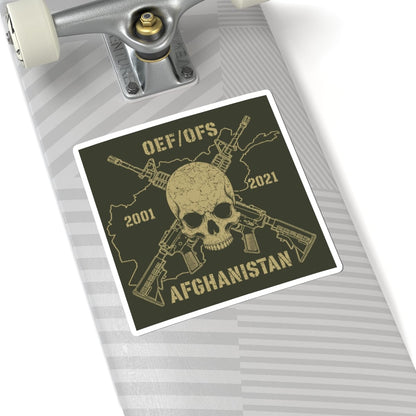 K-Factor Supply Co Skull & Carbines - OEF/OFS Sticker