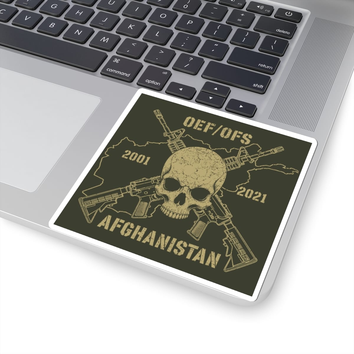 K-Factor Supply Co Skull & Carbines - OEF/OFS Sticker