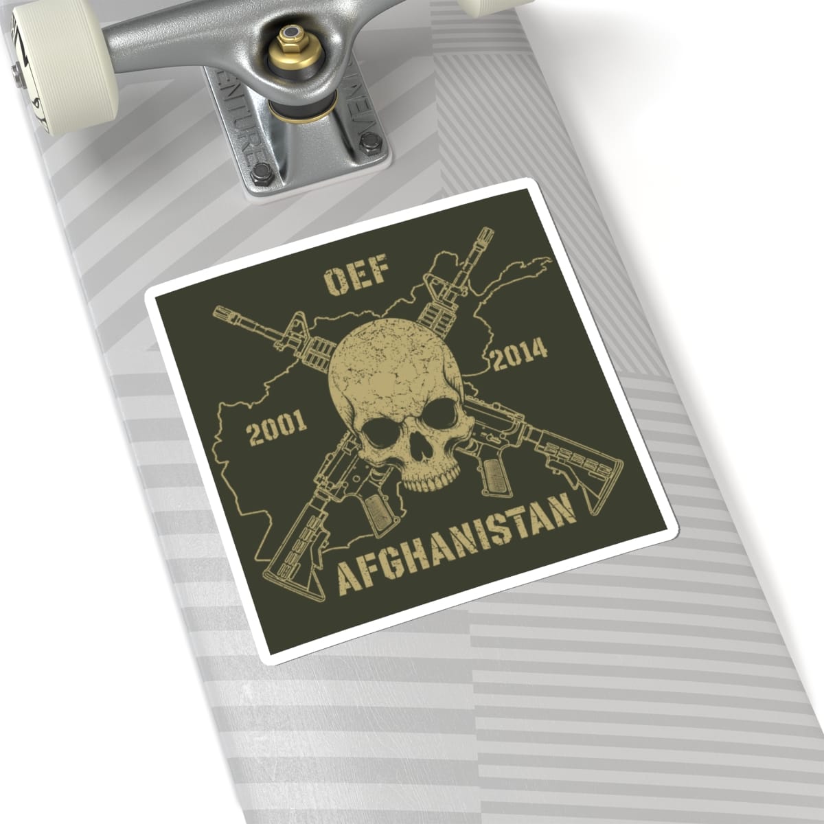 K-Factor Supply Co Skull & Carbines - OEF Sticker