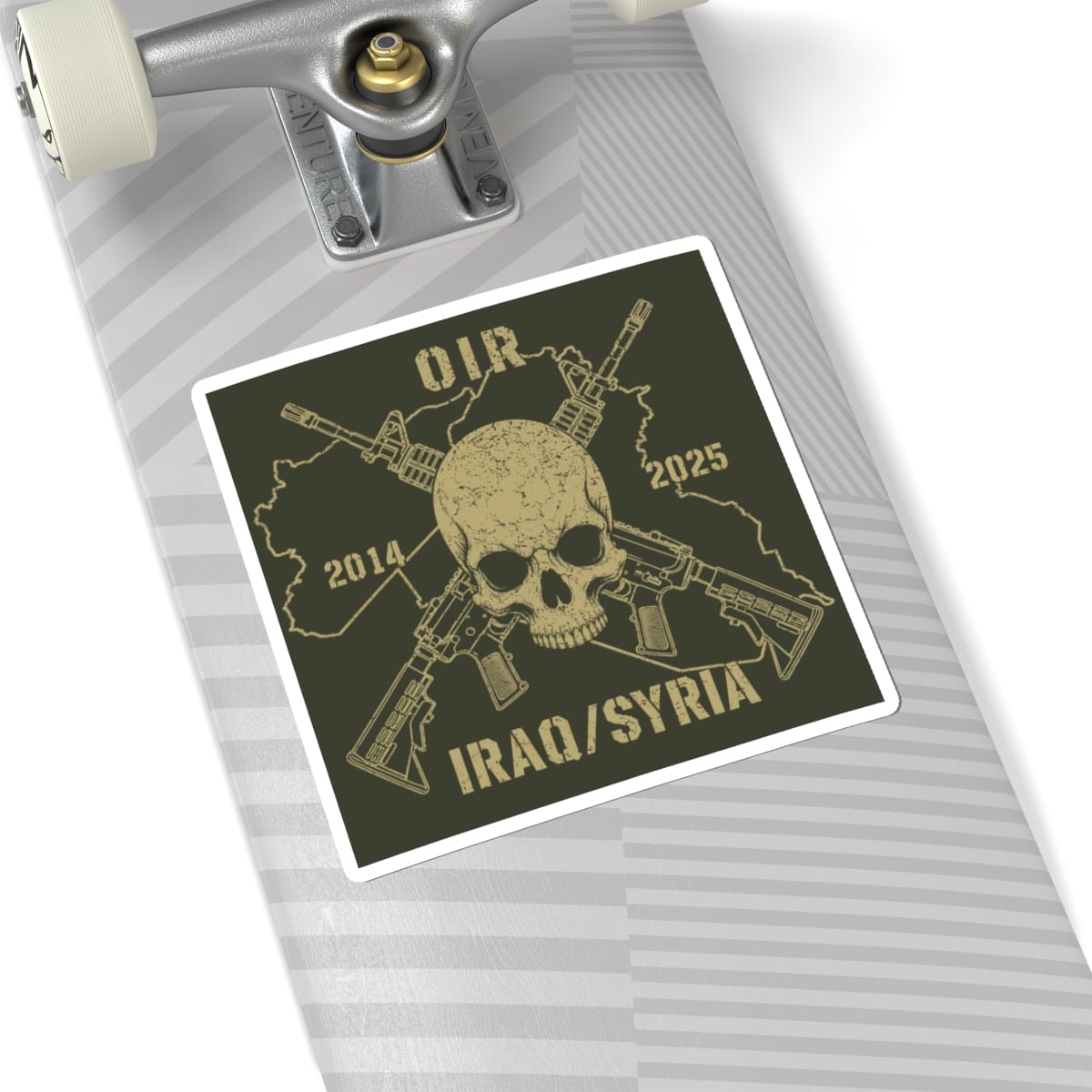 K-Factor Supply Co Skull & Carbines - OIR (Iraq/Syria) Sticker