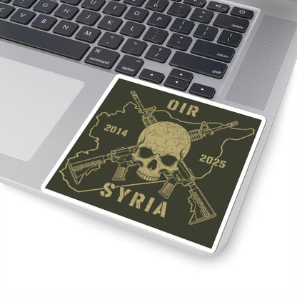 K-Factor Supply Co Skull & Carbines - OIR (Syria) Sticker