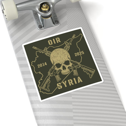 K-Factor Supply Co Skull & Carbines - OIR (Syria) Sticker