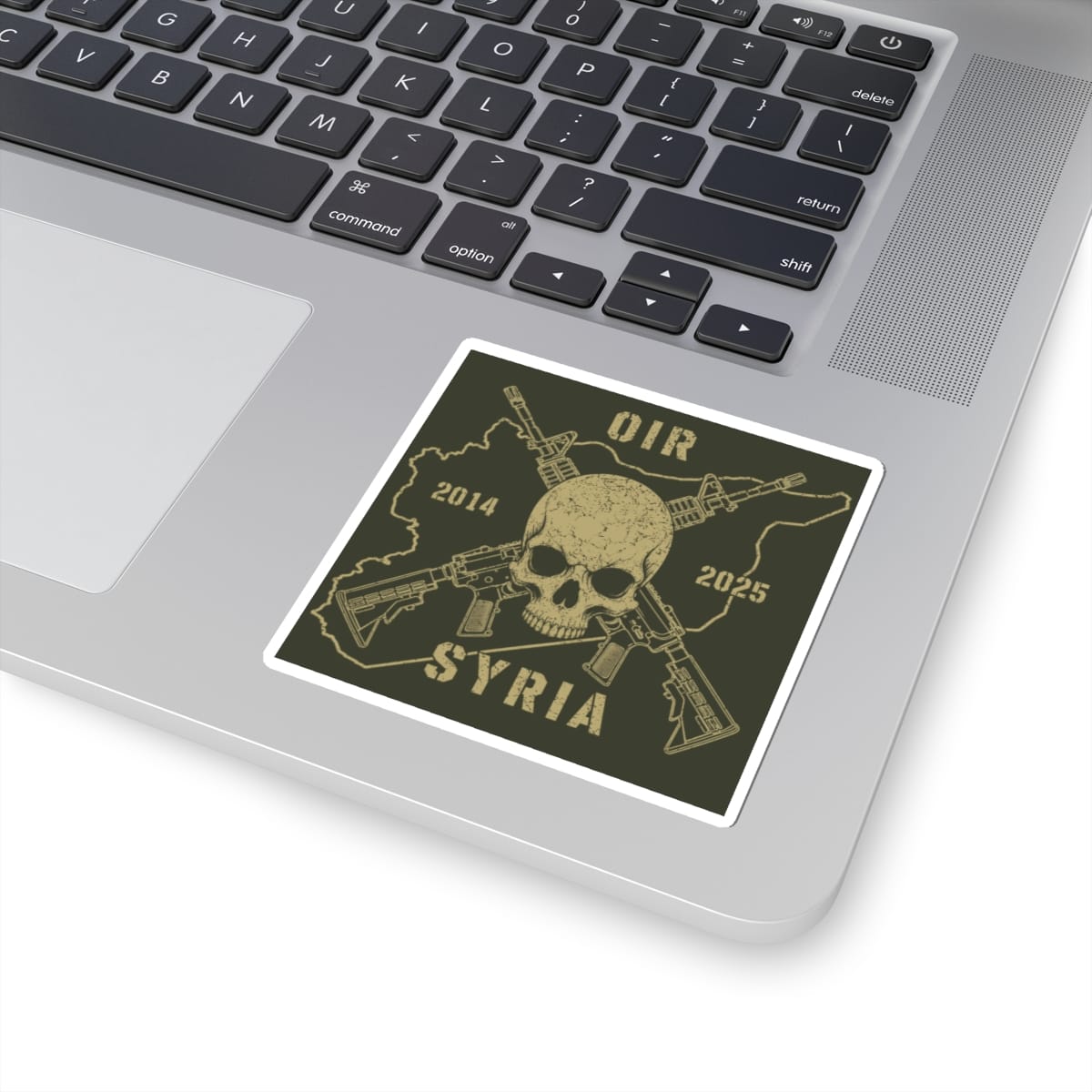 K-Factor Supply Co Skull & Carbines - OIR (Syria) Sticker