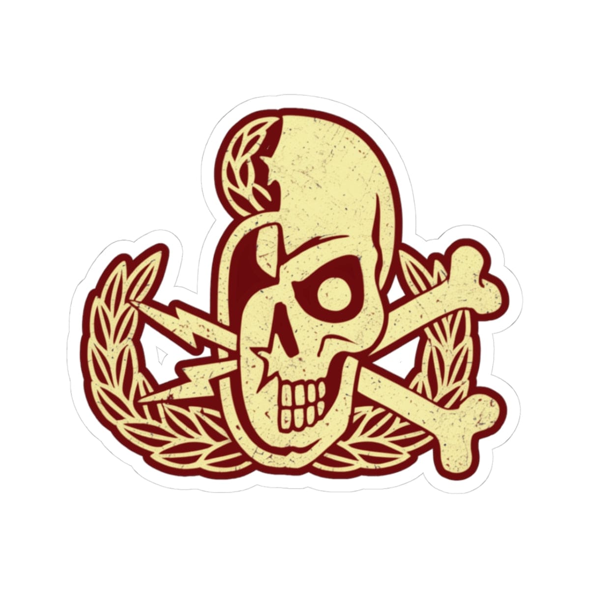 K-Factor Supply Co Skully Crab Sticker 3" × 3"