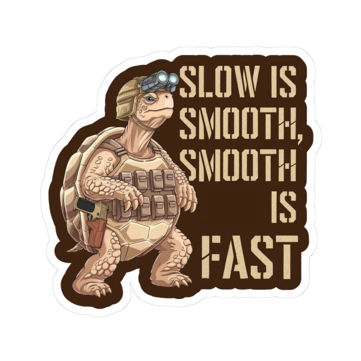 K-Factor Supply Co Slow is Smooth Sticker 3" × 3"