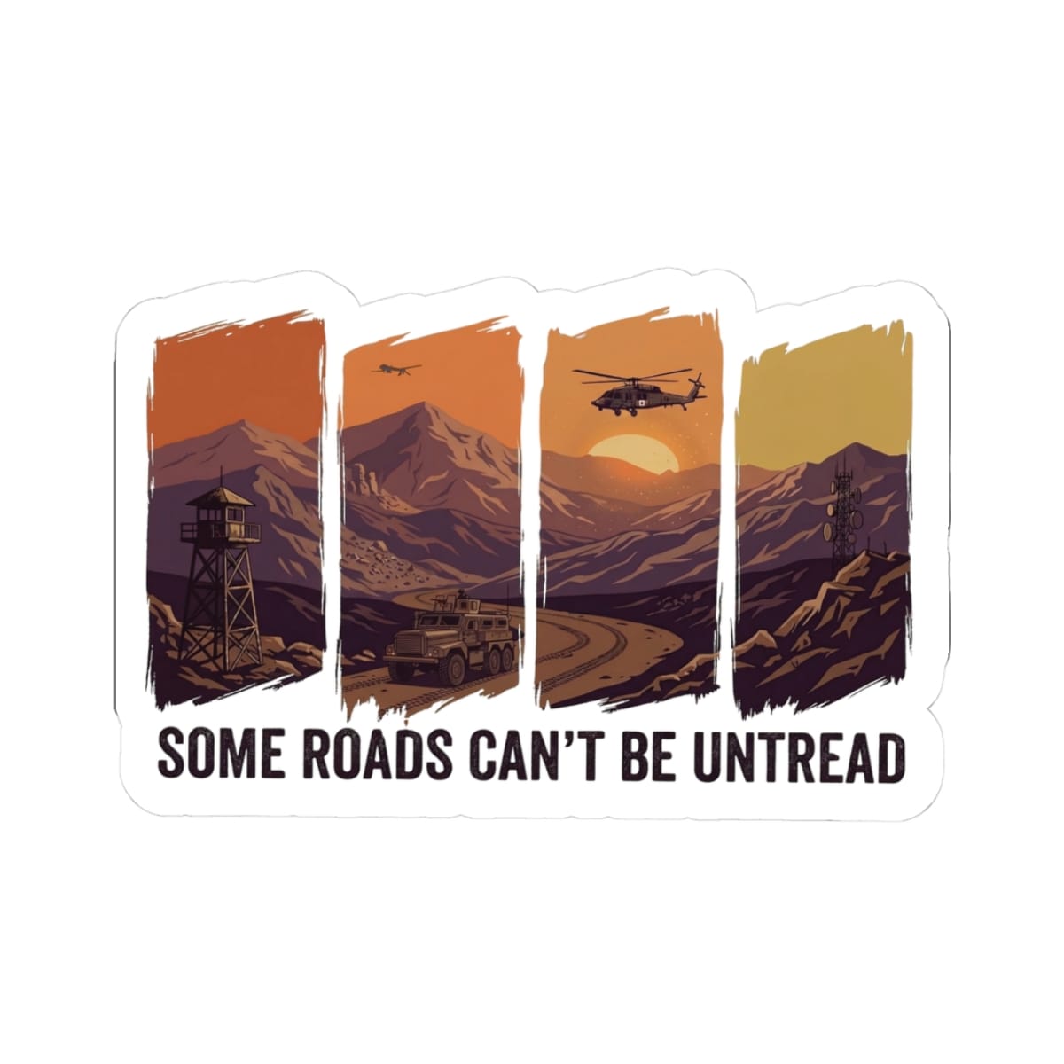 K-Factor Supply Co Some Roads Sticker 3" × 3"