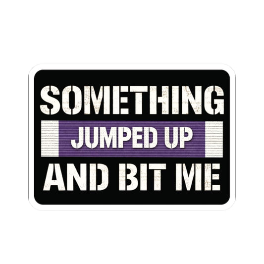 K-Factor Supply Co Something Bit Me Sticker 2" × 2"