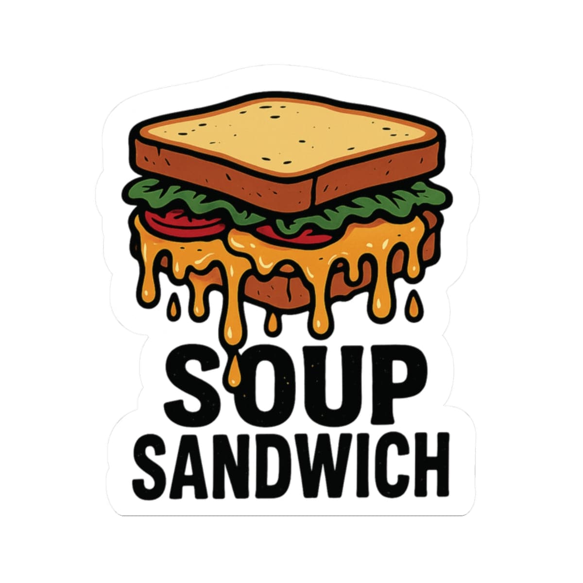 K-Factor Supply Co Soup Sandwich Sticker 2" × 2"