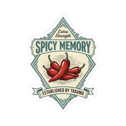 K-Factor Supply Co Spicy Memory Mk 3 Sticker 3" × 3" / White