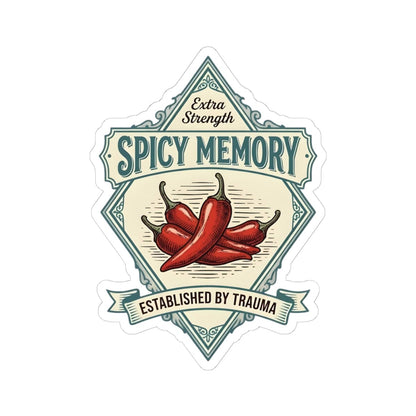 K-Factor Supply Co Spicy Memory Mk 3 Sticker 6" × 6" / White