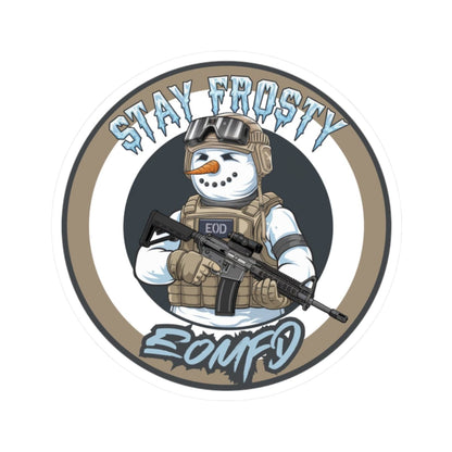 K-Factor Supply Co Stay Frosty EOMFD Sticker 2" × 2"