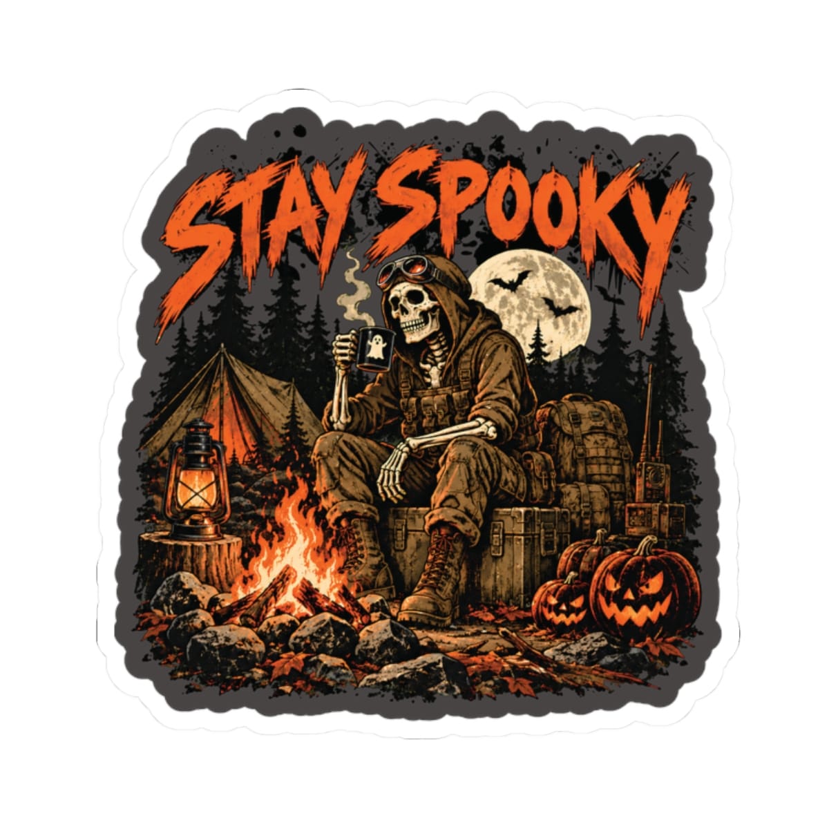 K-Factor Supply Co Stay Spooky Sticker 2" × 2"