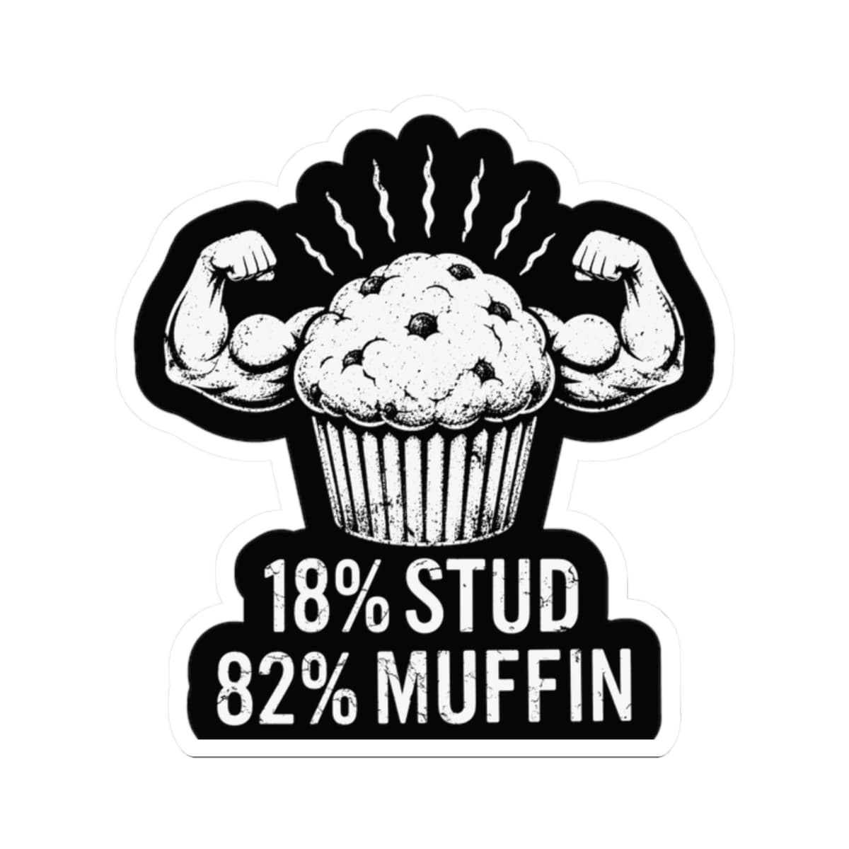 K-Factor Supply Co Stud Muffin Mk 2 Sticker 2" × 2" / White