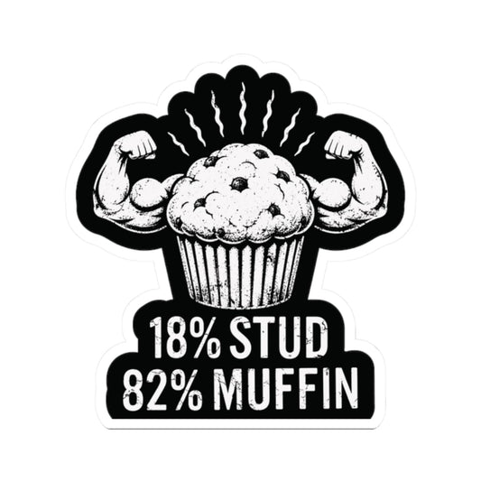 K-Factor Supply Co Stud Muffin Mk 2 Sticker 2" × 2" / White