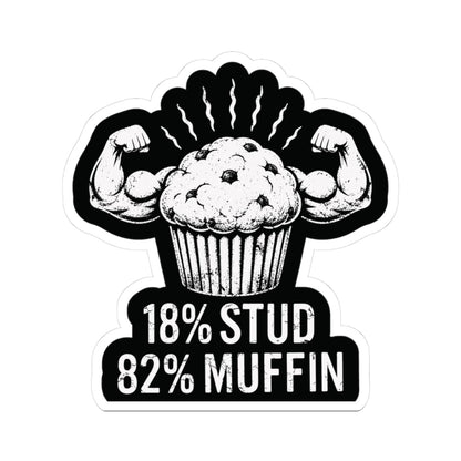 K-Factor Supply Co Stud Muffin Mk 2 Sticker 3" × 3" / White
