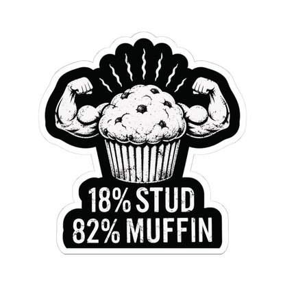 K-Factor Supply Co Stud Muffin Mk 2 Sticker 4" × 4" / White