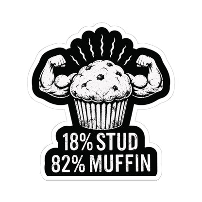 K-Factor Supply Co Stud Muffin Mk 2 Sticker 6" × 6" / White