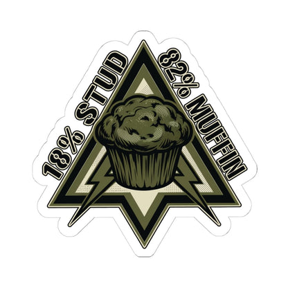 K-Factor Supply Co Stud Muffin Mk 3 Sticker 6" × 6" / White