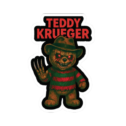 K-Factor Supply Co Teddy Krueger Sticker 2" × 2" / White