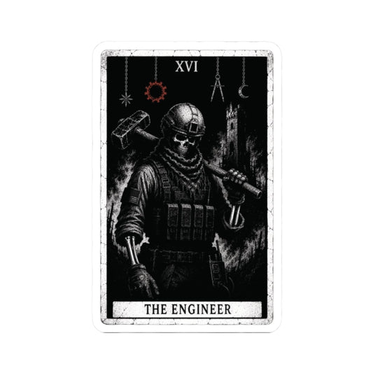 K-Factor Supply Co The Engineer Tarot Sticker 2" × 2"