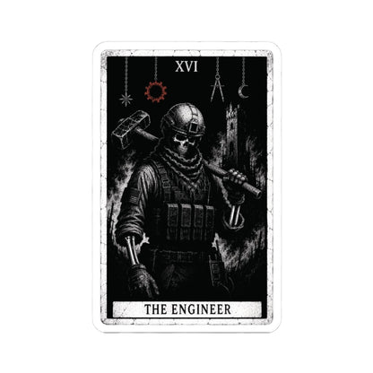 K-Factor Supply Co The Engineer Tarot Sticker 3" × 3"