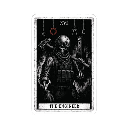K-Factor Supply Co The Engineer Tarot Sticker 4" × 4"